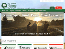 Tablet Screenshot of delawarenaturesociety.org